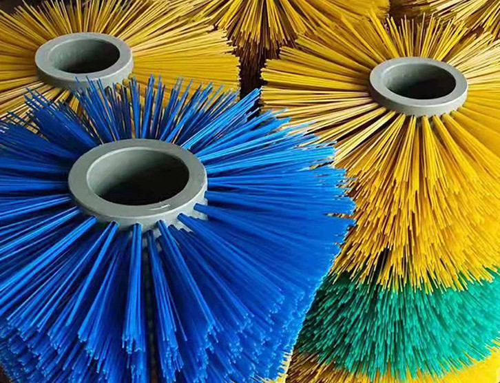 happy cow using brush