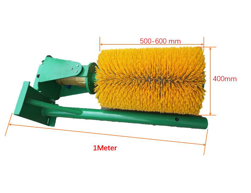 swivel arm cattle brush